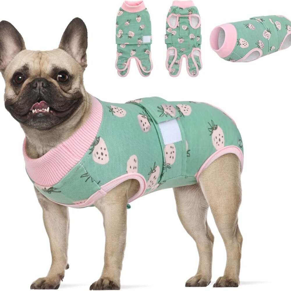 Dog Recovery Suit - Strawberry Size M